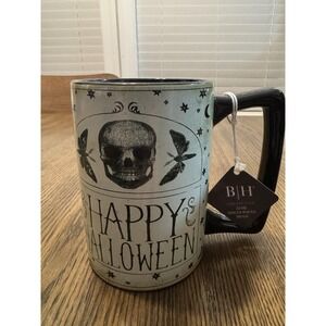 Blue Harbor Hocus Pocus Happy Halloween Skull Large Ceramic 22oz  Coffee Cup Mug